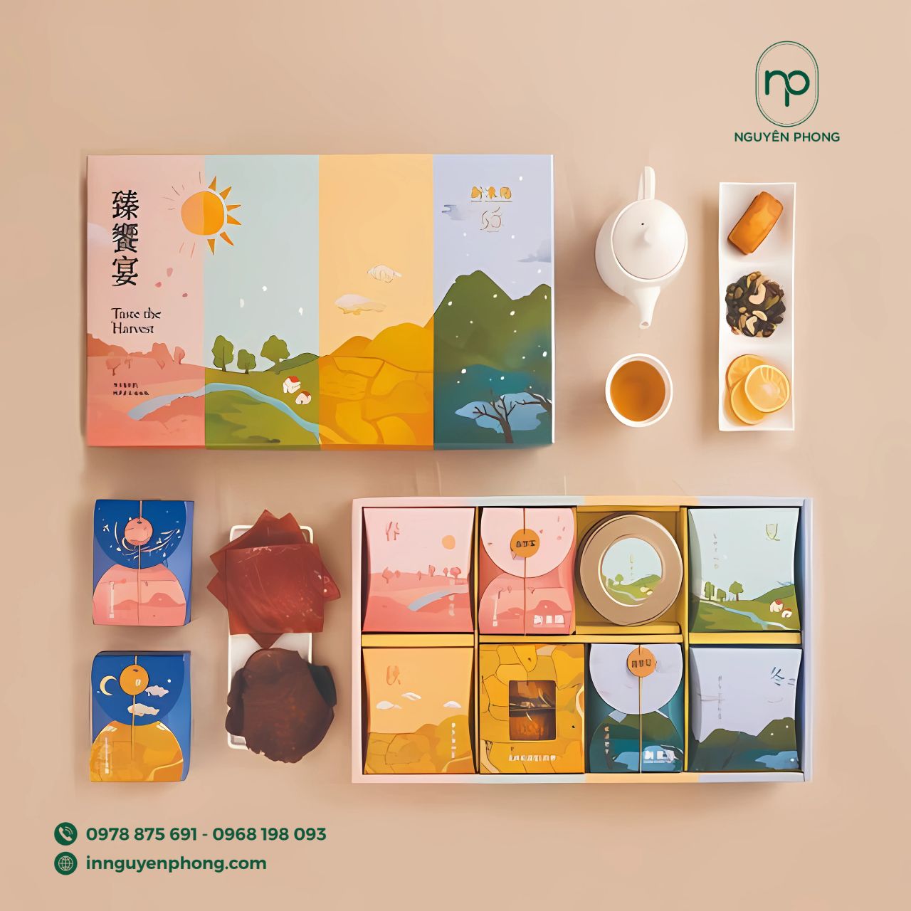 Túi đựng trà tích hợp dạng hộp 